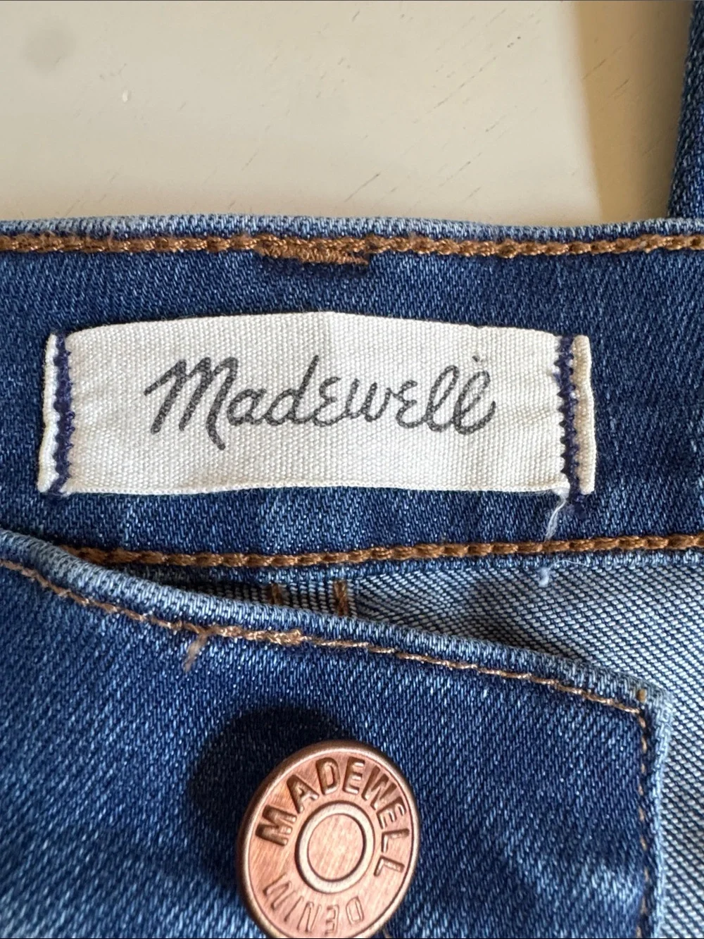 Madewell High-Rise Skinny Crop Button-Fly Jeans - Classic Blue Wash